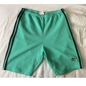 [adidas] Teal Bike Shorts, L